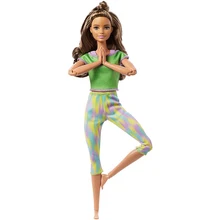 

Original Barbie Movable Gymnastics Yoga Doll Children's Toy 22 Joint Model Changeable Doll Birthday Gift Toy Girl GXF05