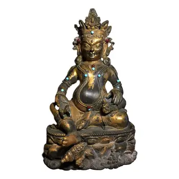 

LaoJunLu Pure Copper Buddha Statue Imitation antique bronze masterpiece collection of solitary Chinese traditional style jewelry