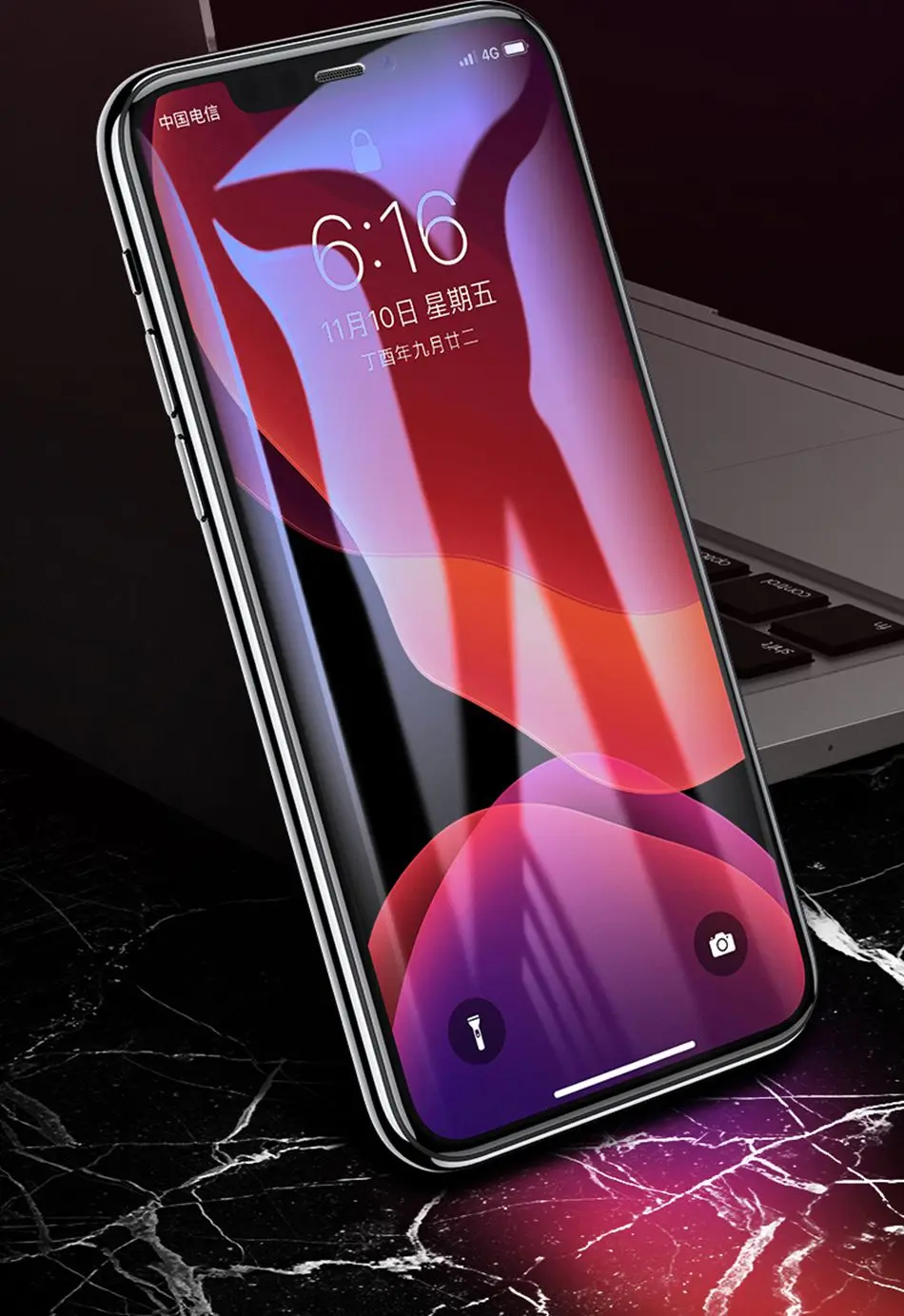 ROCK 10D полное закаленное стекло для iPhone 11 Защитная пленка для экрана стекло для нового iPhone 11 Pro Max 5," 6,1" 6," стекло