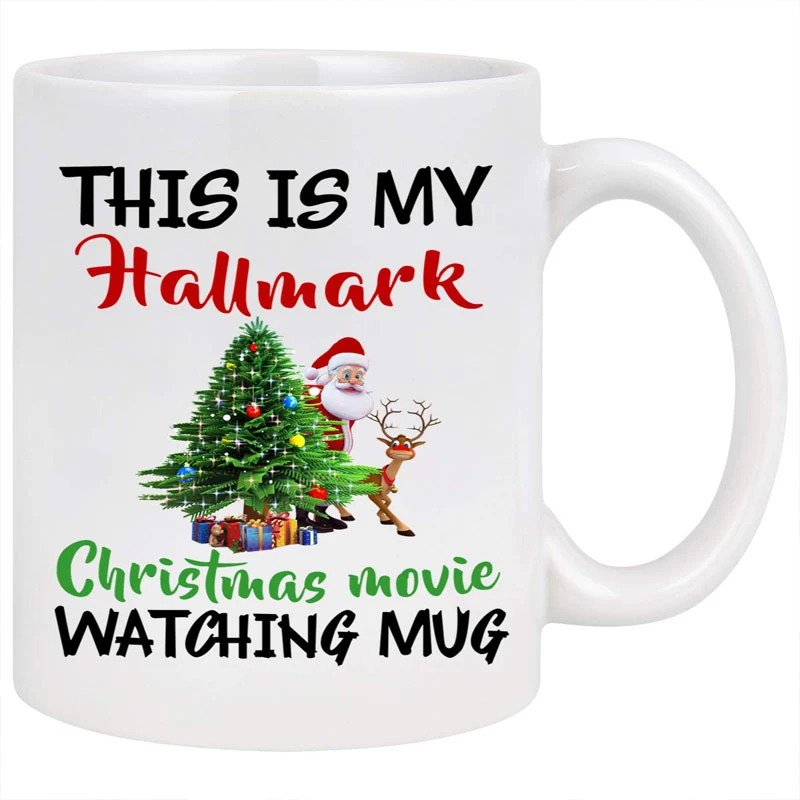 This Is My Christmas Movie Watching Mug//free Shipping//personalized Coffee Mug