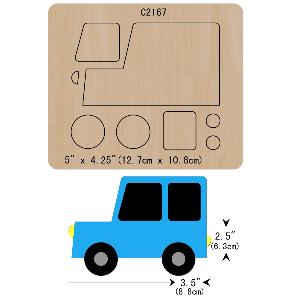 

New car Wooden die Scrapbooking C2167 Cutting Dies