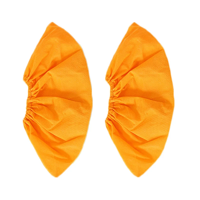 Г. Плотные нетканые туфли для многократного применения, закрывающие антистатические Нескользящие моющиеся бахилы, обувь, чехлы для обуви, Couvre Chaussure - Цвет: Оранжевый
