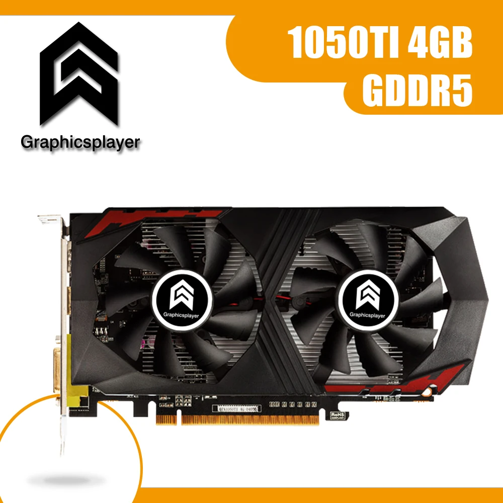 Оригинальная видеокарта с чипом 1050TI 4 Гб 128 бит GDDR5 для NVIDIA GTX ПК компьютерных игр |
