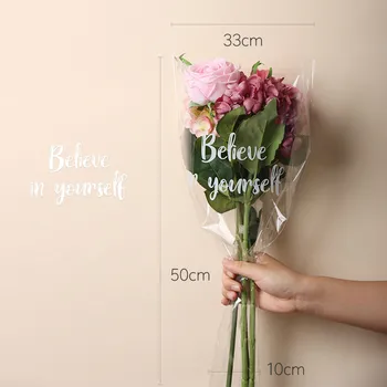 

40 Sheets Bouquet Flower Sleeves Rose Flower Wrapping Glassine Paper Floral Wraps Florsit Packaging Supplies