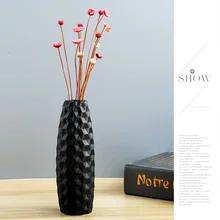 Нордическая черная/белая керамическая ваза креативное домашнее настольное украшение мини-керамическая ваза Классический офисный Декор поставки модный подарок HR