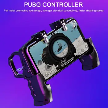 

K21 PUGB Mobile Controller 4 Finger Game Handle Fast Shooting Button Controller Trigger Joystick for iOS Android Phone