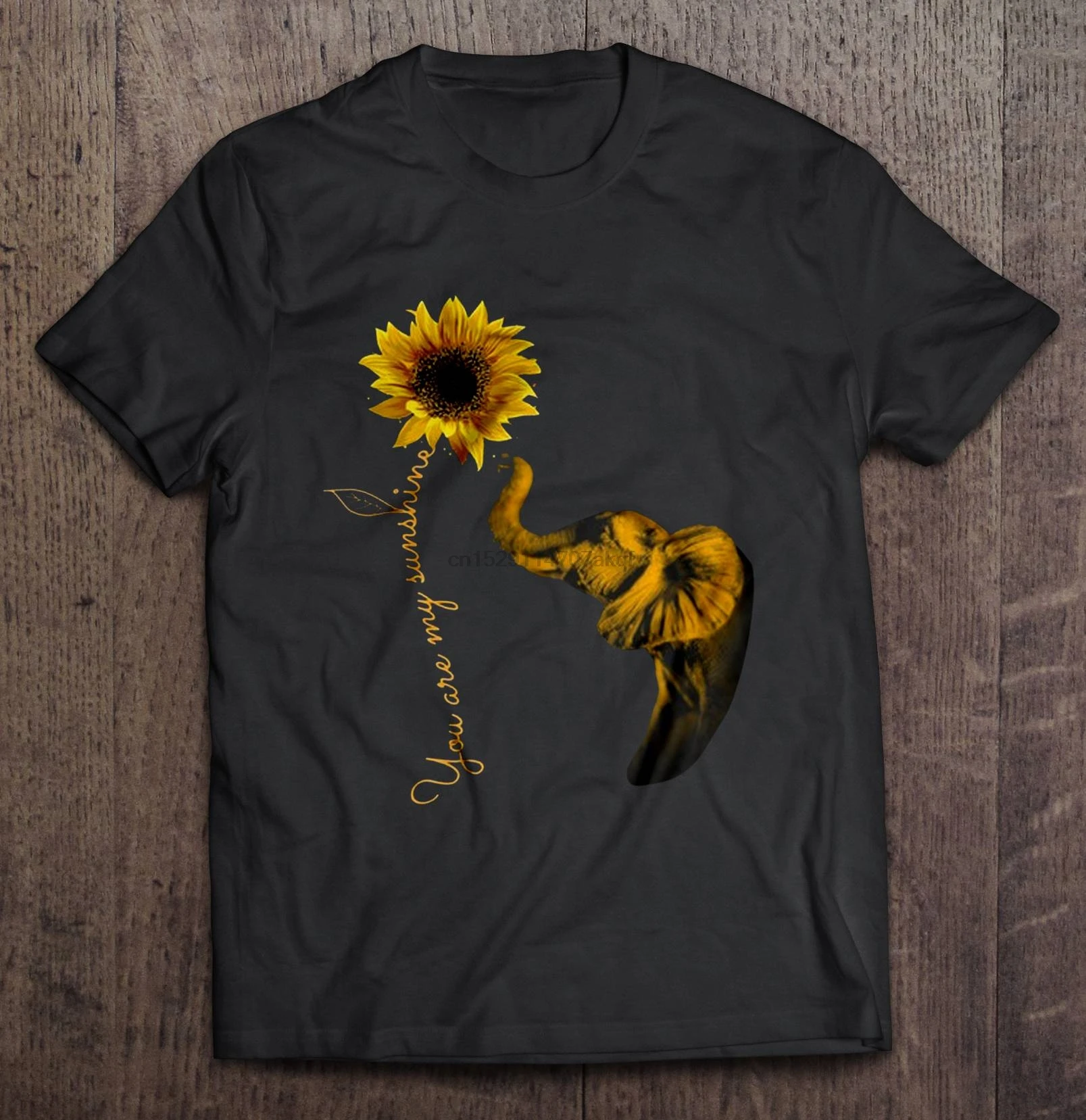 Мужская забавная футболка модная You Are My Sunshine Elephant Sunflower Version женская | одежда