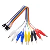 1 Set Alligator Test Clip to Male Wire Jumper Cable Bundle Wire Length 20CM 30CM Medium Crocodile Clip 47mm ► Photo 2/6