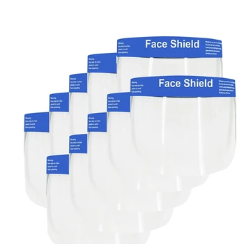 

AAY-10PCS Face Shield Full Face Protective Shield Anti-Fog Splash Proof Face Empty Top Cap for Outdoor Working