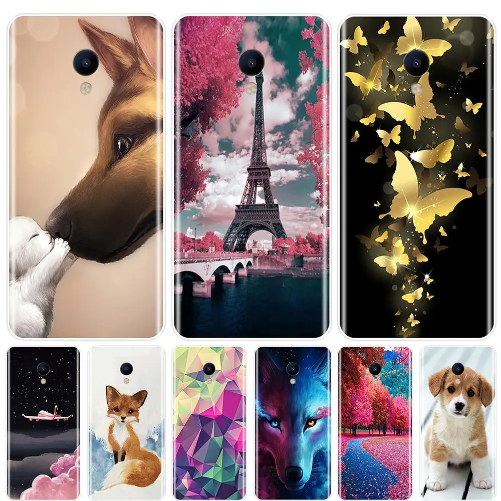 Phone Case For Meizu M6 M6S M5C M5 M5S M3S M3 M2 Soft Silicone TPU Cute Animals Back Cover Note | Мобильные телефоны и