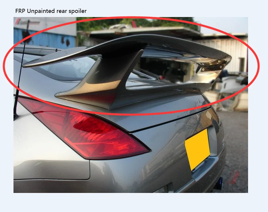 For Nissan 350z Z33 Fairlady Rear Trunk Spoiler Wing Lip Frp Unpainted