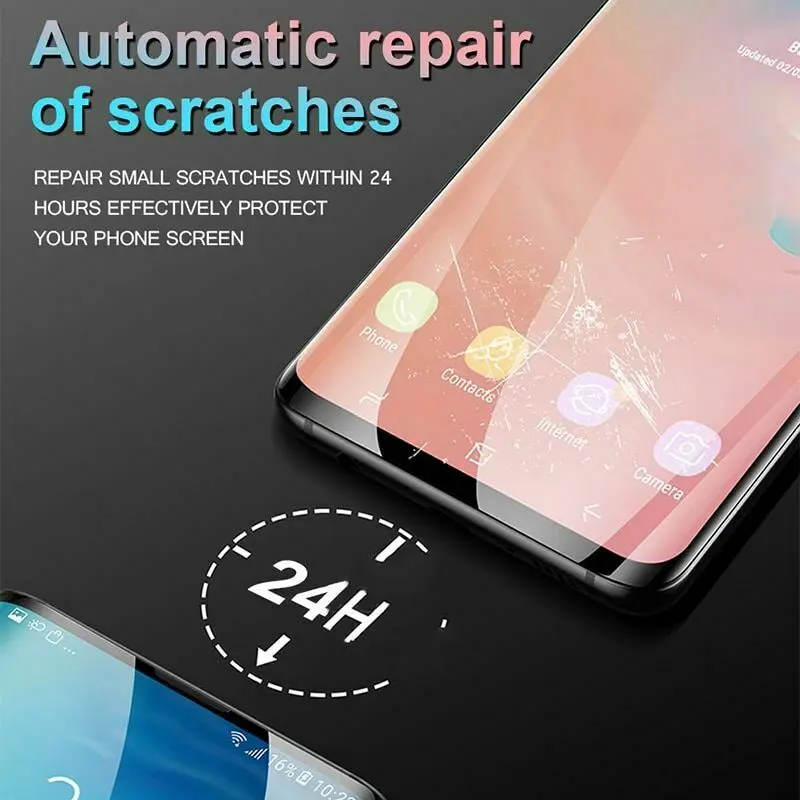 Front 럭시노트10 Передняя Задняя крышка Гидрогелевая пленка для samsung Galaxy S10e S10 5g S9 S8 Note 10 Plus A10 Защитная пленка для экрана Ecran