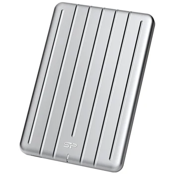 

External SSD drive Silicon Power Bolt B75 SP256GBPSDB75SCS 256GB, USB 3.1 Type-C, 2.5 ", read: 440 Mb / s, write: 430 Mb / s, TRIM, NCQ, AES 256-bit, Silver