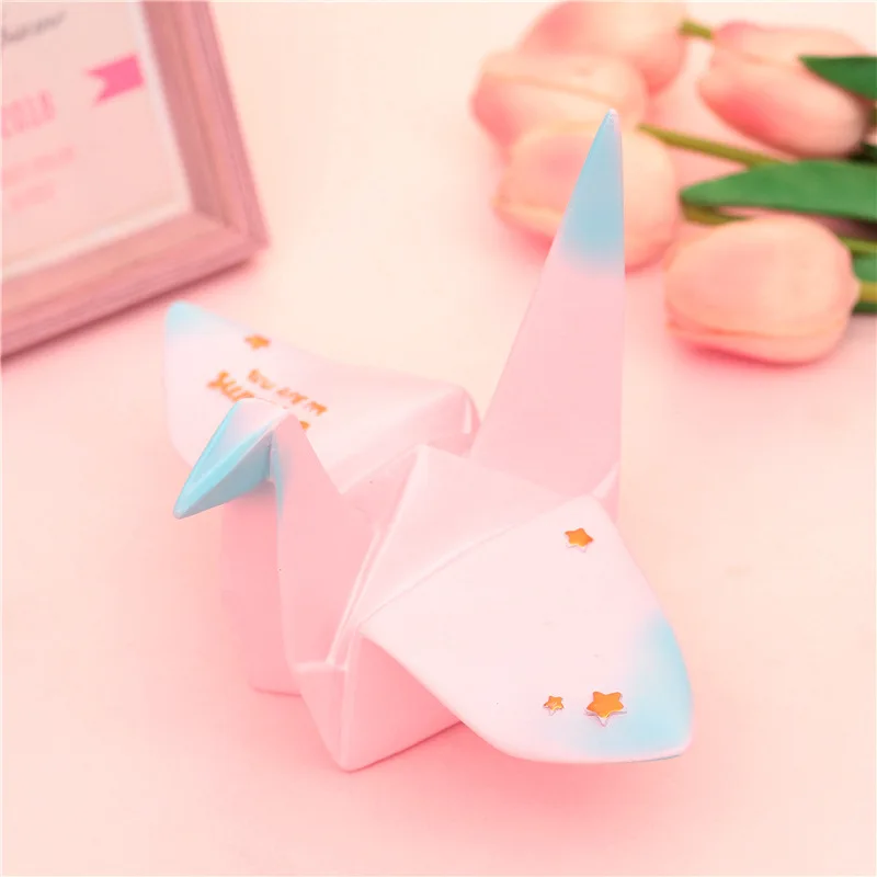  Cartoon Thousand Paper Crane Resin Decoration Crafts Desk Ornament Pink Bedroom Decor for Girls Cut