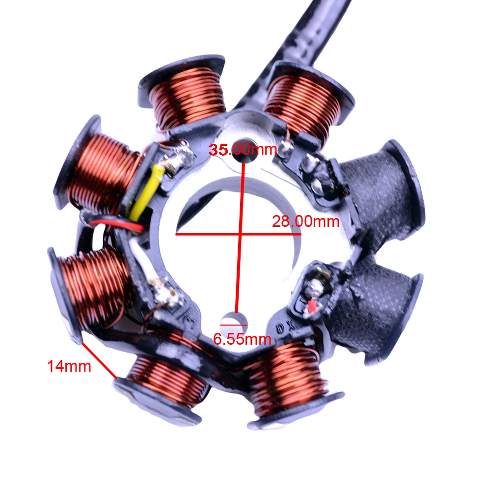 Производительный статор зажигания Магнето 8 катушка подходит для GY6 50cc 110cc 150cc Скутер мопед ATV Taotao JCL AC