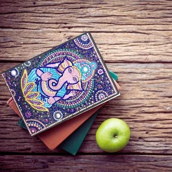 

5D Diy Cartoon Special Shaped Diamond Painting 50 Pages A5 Notebook Diary Book Embroidery Cross Stitch Craft For Gift 3Bjb05