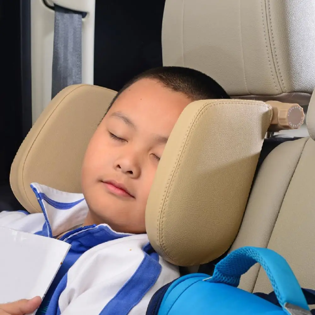 Soft Car Headrest Universal Double-sided PVC Kids Adults Head Support Vehicle Neck Pillow for SUV Accessories Goods | Автомобили и