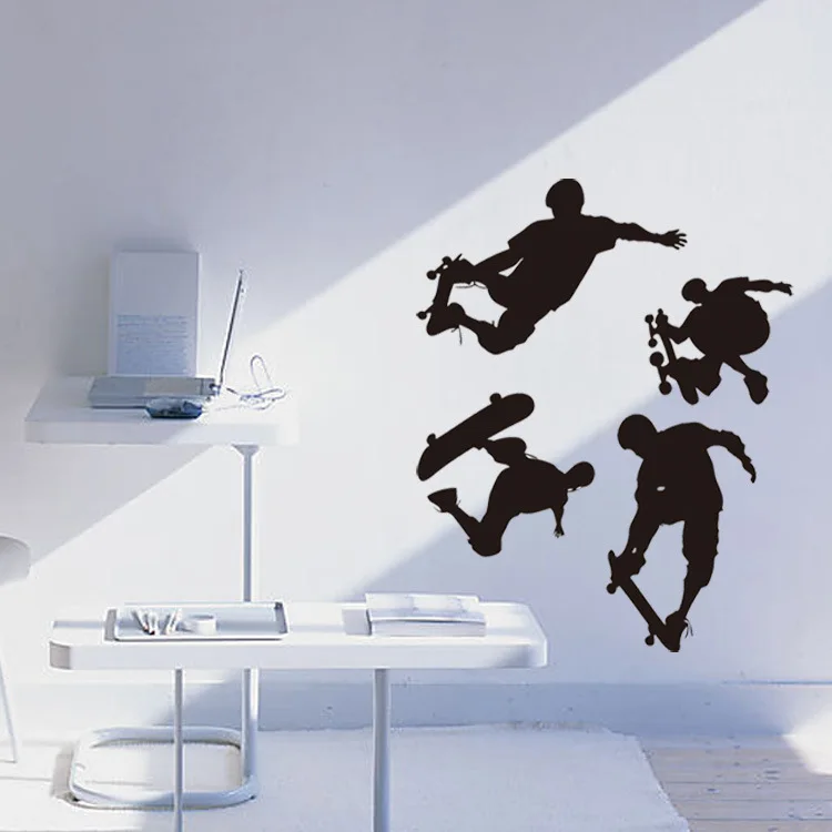AliExpress Carving Hollow out Wall Stickers Creative Foreign Trade Adhesive Paper Dormitory Living Room Skateboard Juvenile Mura