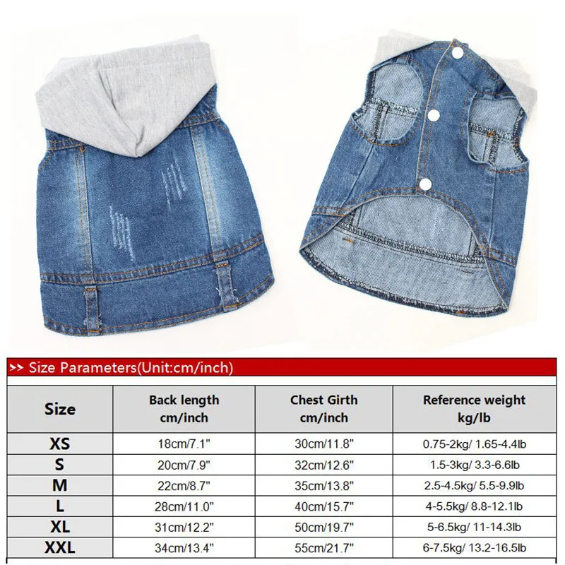 wash denim Модные вымытые костюмы для собак, джинсовая куртка, одежда с Мопсом, крутой жилет, пальто для маленьких и средних размеров, для собак породы Йоркширский терьер, джинсовая одежда для чихуахуа, одежда для собак - Цвет: wash denim