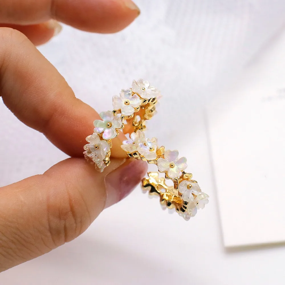 Brinco Argola Flowers
