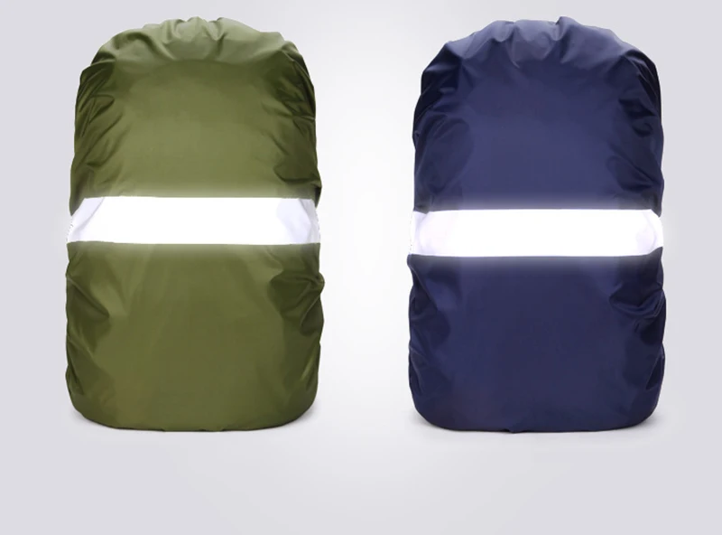 Outdoor Backpack Cover 190t Inner Silver Coatch Dustproof UV Protection Waterproof Sport Bag Cover Reflection Elastic Rain Cover
