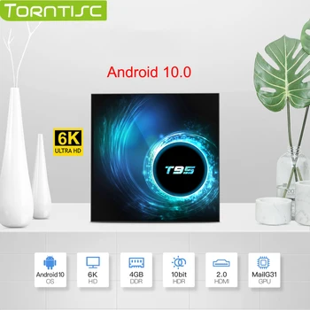 

Torntisc 2020 NEW T95 TV Box Android 10.0 Youtube HD 6K Quad Core Android TV Box Smart TV Box