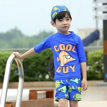 Детский купальник, детский купальник-бикини детский для мальчиков, одежда для детей, шортики для мальчика, Раздельная одежда, полиэстер с животными, Fmzxg