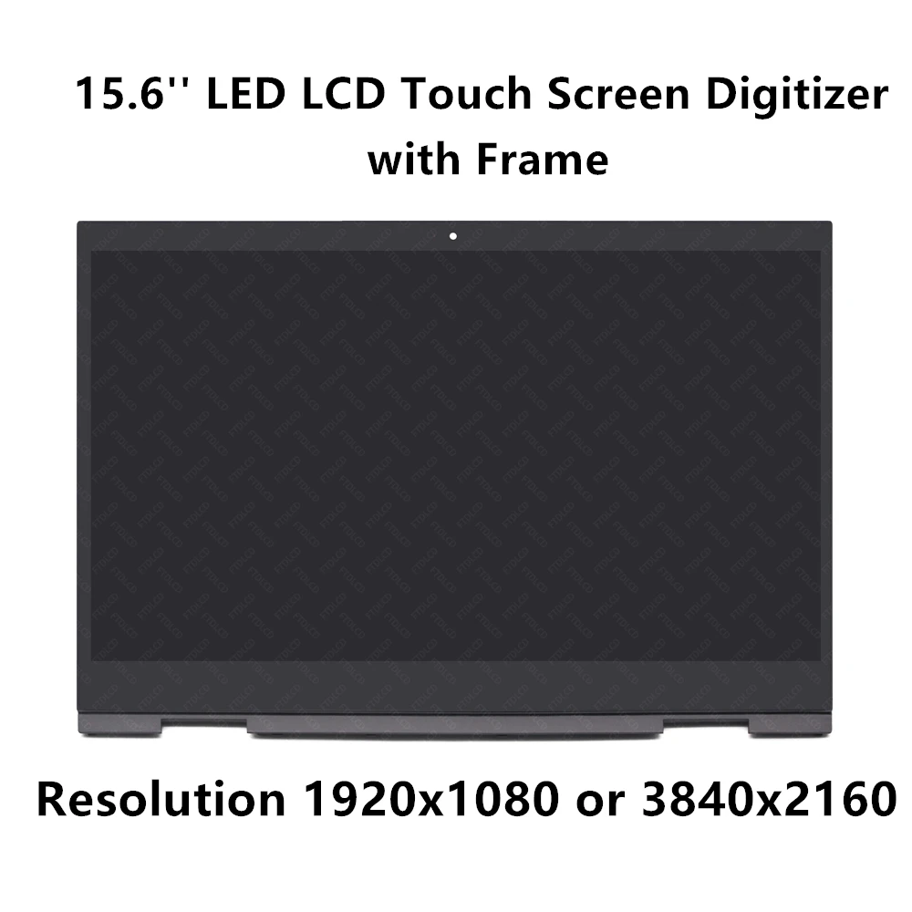 FTD lcd 15 6 ''светодиодный ЖК-дисплей в сборе сенсорный экран дигитайзер с рамкой