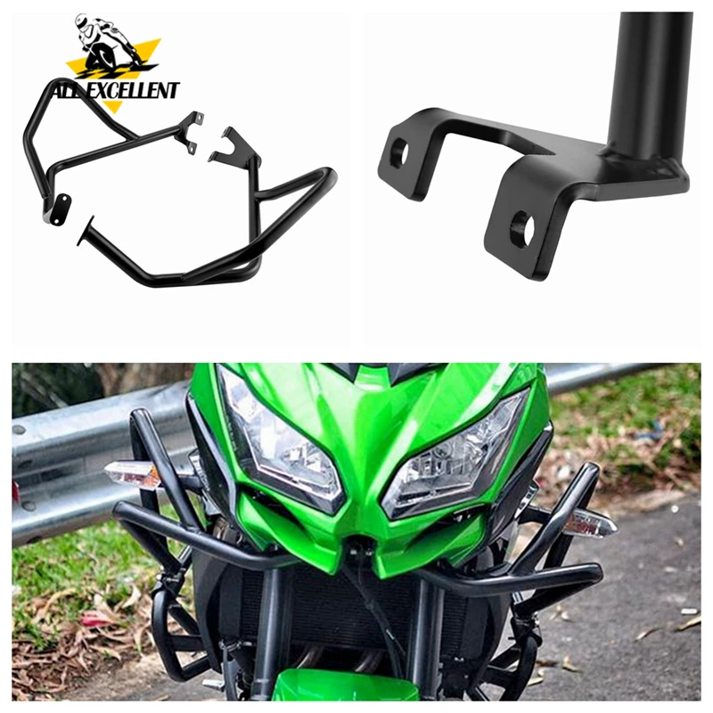 Защита двигателя мотоцикла защита Бампера верхние аварийные полосы для KAWASAKI Versys