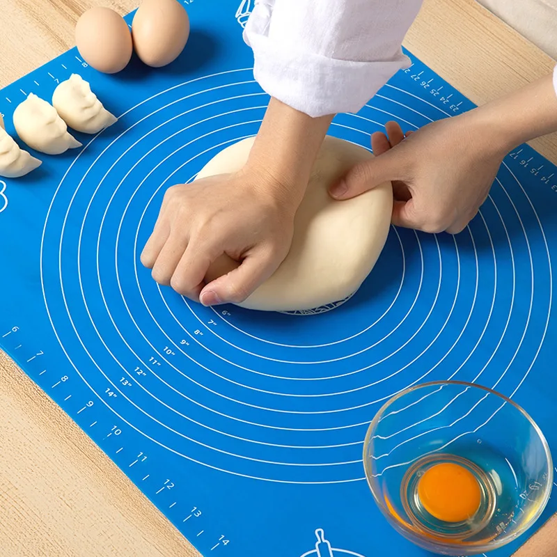 Non-Stick Silicone Kneading Dough Mat Multi-Size Table Mat Cookie Pastry Baking Pads Sheet Dough Maker Rolling Kitchen Tool