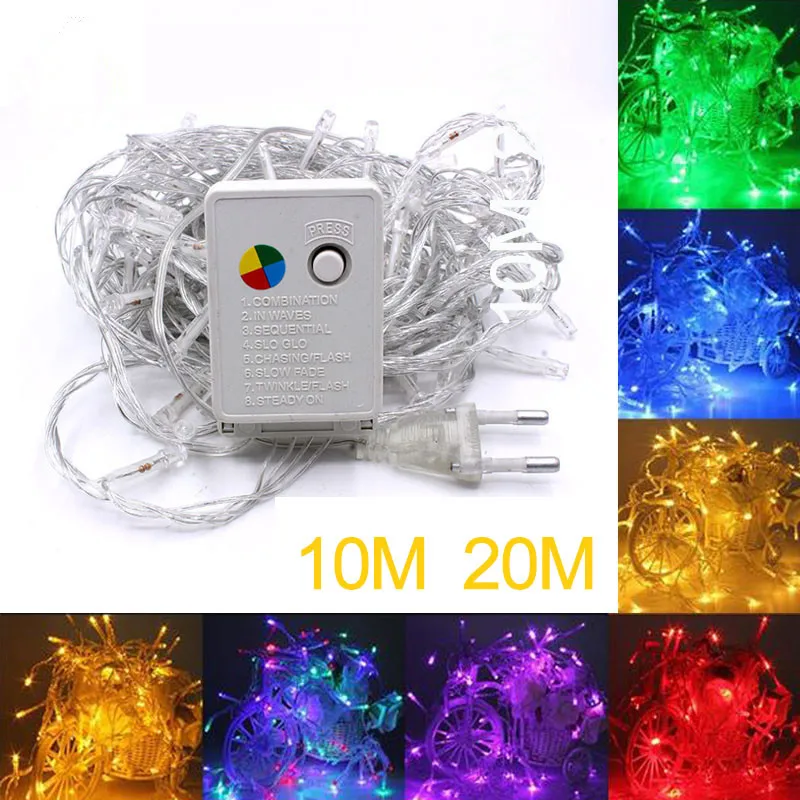 Lowest price 2/5/10M 10-100 LED Christmas Garland Wire String Lamp Fairy lights For Indoor New Year Xmas Wedding Decoration | Освещение