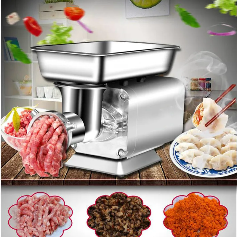 Высокое качество электрическая настольная Мясорубка Коммерческая нержавеющая сталь бытовая мясорубка машина для наполнения мяса колбасы