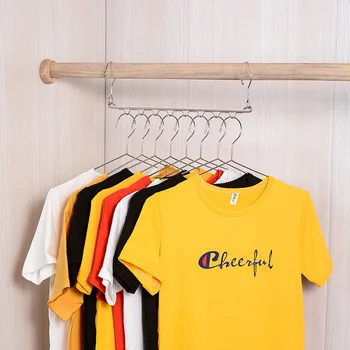 

10 Holes Magic Support Hangers for Clothes Drying Rack Multifunction Stainless Steel Clothes Rack Drying Hanger Storage Hangers