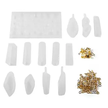 

123Pcs DIY Resin Casting Mold Kit Pendant Silicone Mould Making epoxy resin molds for Jewelry Bracelet Crystal Epoxy Mold Set