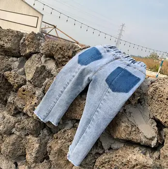 

2020 new arrival girls boys denim pants spring fashion kids jean pants 1-6t HJ850