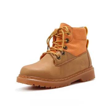 

Fashion Kids Boots High Top Martin Boots Reflective Children Shoes Outdoor Breathable Damping Boys Girls British Style Boots