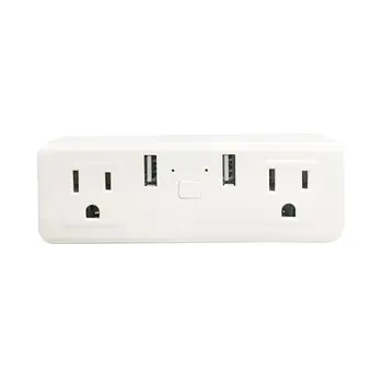 

Wifi Smart Plug With Dual USB Dual Jack Remote Control Ports Timing Socket Wireless Outlet Voice Control Home Assistant