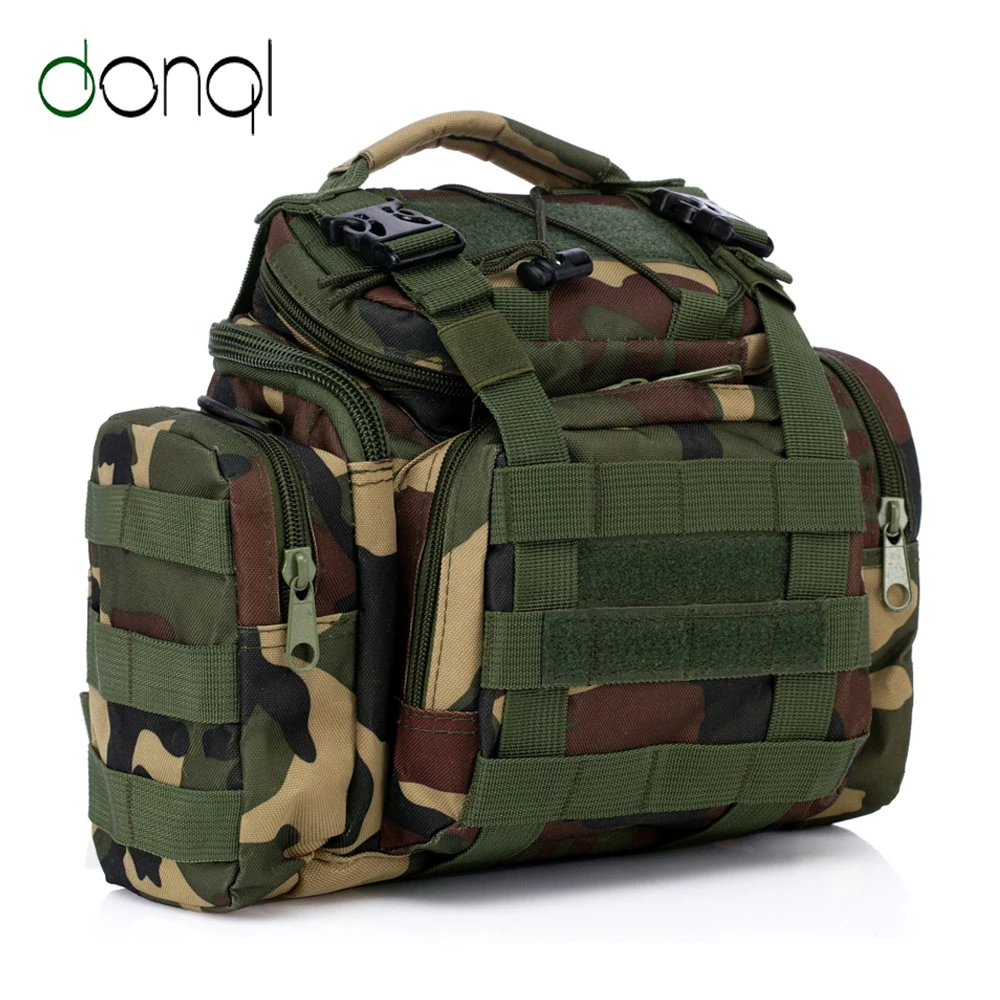 

DONQL Multifunctional Fishing Bag Outdoor Backpack Fishing Waist Bag Lure Shoulder Tackle Bag Fishing Daypack Equipment