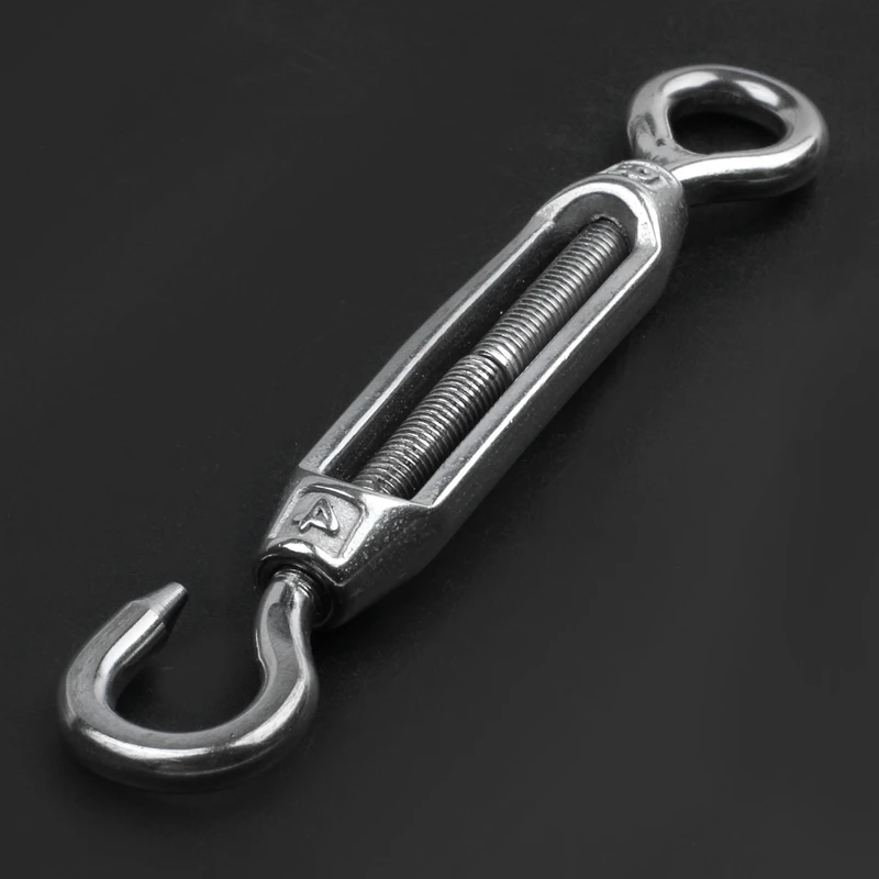 M4 4 мм резьба Регулируемая из нержавеющей стали крючок для глаз Turnbuckle 10 шт