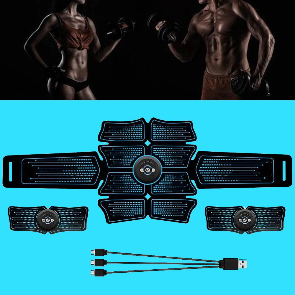 Home Gym Stimulator Muscle Trainer Exercise Bodybuilding Smart Massage Machine Wireless Workout Sport ABS Fitness Equipment