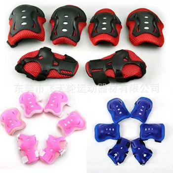 

Children Roller Skating Bike Skateboard Skating Ski Protective Gear Knee and Elbow Pad hu zhang Sports Protection Equipment 6 Pi