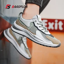 

BAASPLOA 2021 New Designers Running Shoes Men Walking Sneakers Sport Shoes Non-Slip Rubber Footwear On Flat Casual Shoes