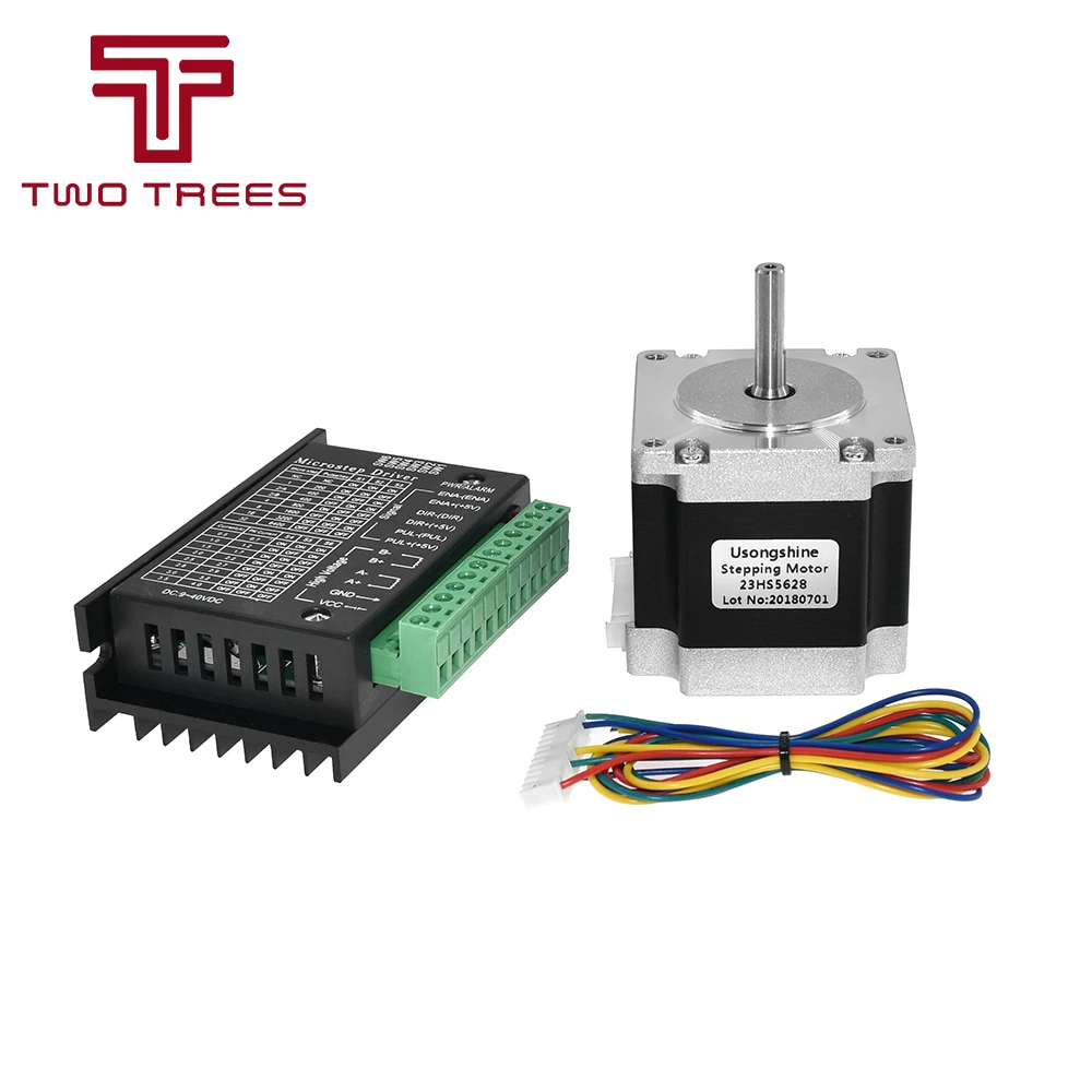 Nema 23 23HS5628 шаговый двигатель 57 двигатель 2.8A с TB6600 шаговый двигатель драйвер NEMA17 23 для ЧПУ и 3D принтер части