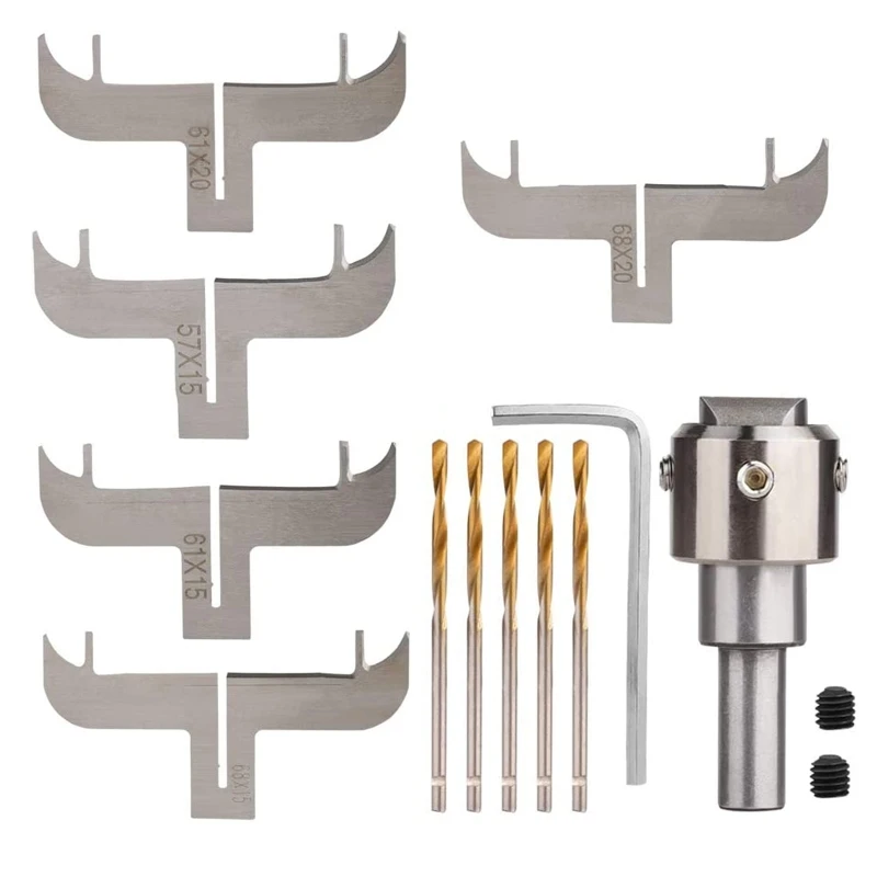 

Wooden Bracelet Ring Milling Cutter Blades, Wooden Thick Ring Maker Tool Kit for CNC Machine Router Bit