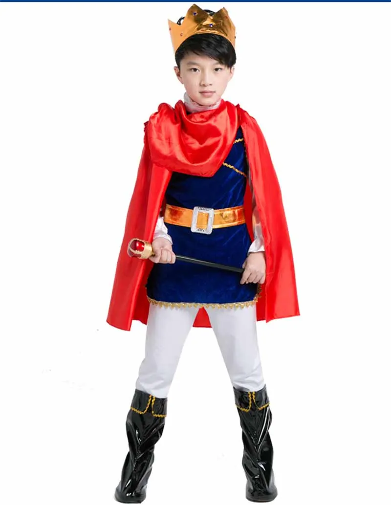 Bambini costumi principe medievale bambino ragazzi re Cosplay vestito  operato smoking vestito carnevale Costume Cosplay regalo di compleanno  bambini - AliExpress