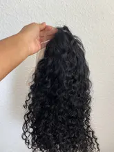 Mishell-pelucas de cabello humano ondulado profundo para mujeres negras, Rizado corto Bob 13x4 con encaje Frontal prearrancado, rizado, virgen