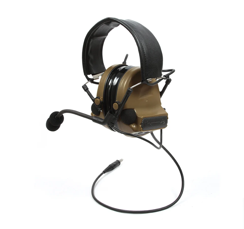 TAC-SKY COMTAC II silicone earmuffs hearing defense noise reduction pickup military tactical headset CB