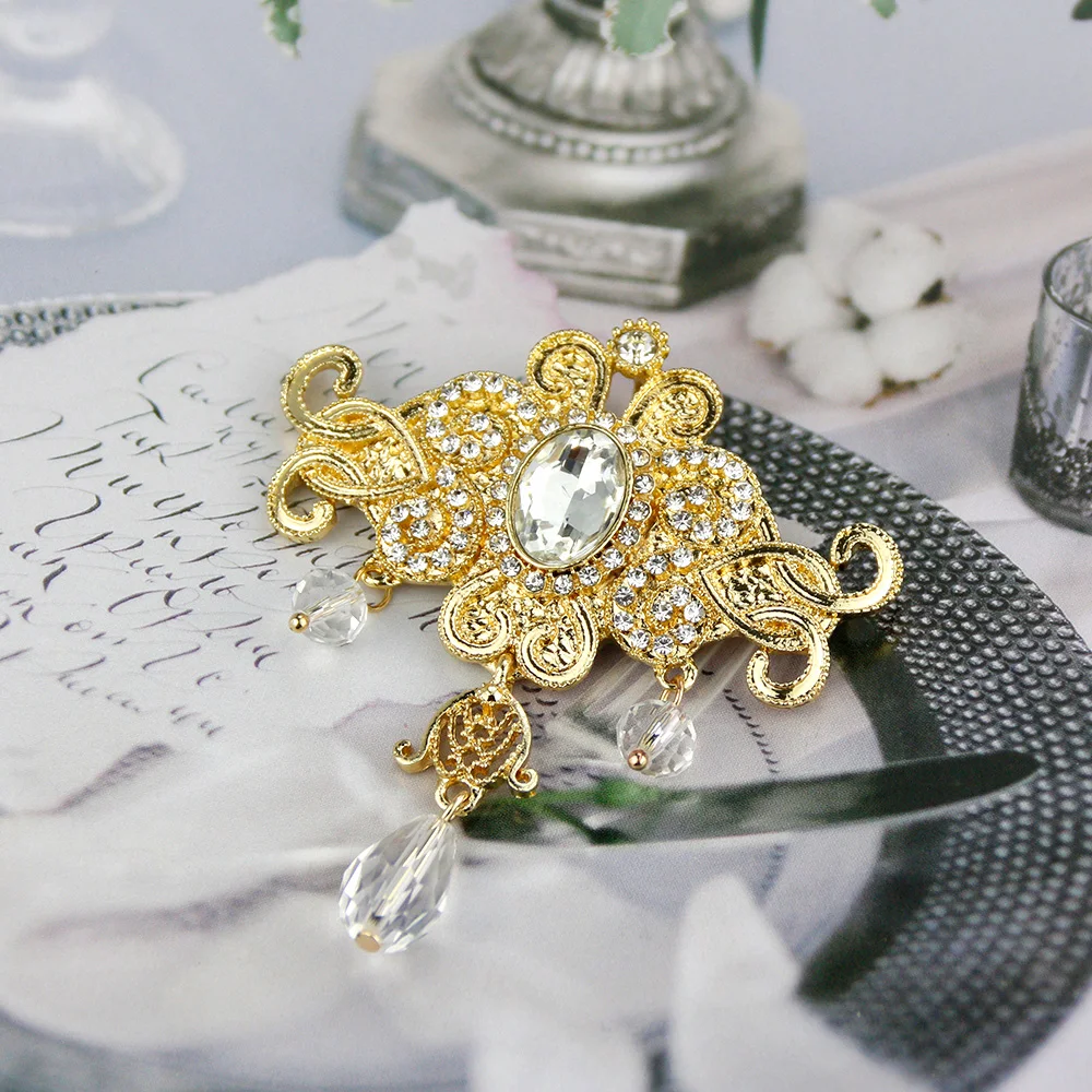 Superbe Broche Vintage En Argent Motif Arabe - Parfaite Pour Une Tenue Chic Ou Traditionnelle