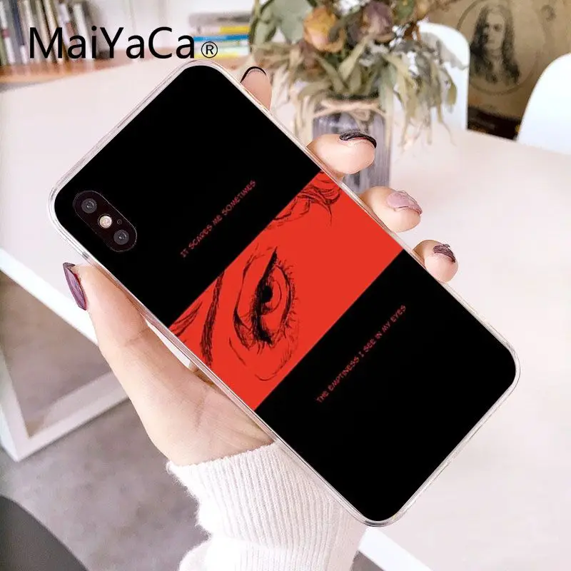 A16 MaiYaCa Sad японский аниме эстетический чехол мягкий чехол для телефона iPhone 5 5Sx 6 7 7plus 8 8Plus X XS MAX XR Fundas Capa - Цвет: A16