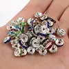 50pcs/lot 4 6 8 10mm Rhinestone Rondelle Crystal Round Loose Spacer Beads for Jewelry Making DIY Bracelet Necklace Accessories ► Photo 3/6